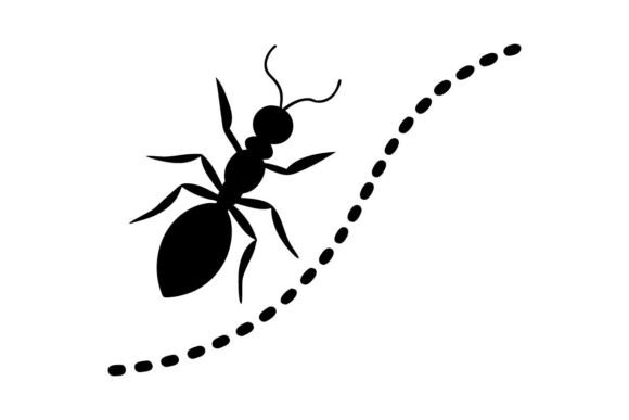 Ant Trail Vector Icon: A Designer's Review for Stitching