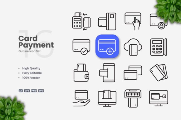 Card Payment Icons: Clean Graphics for Modern Icons