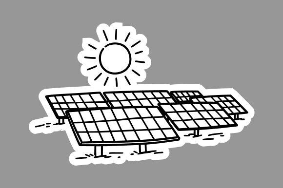Cartoon Solar Panel Clipart: Graphics & Illustrations
