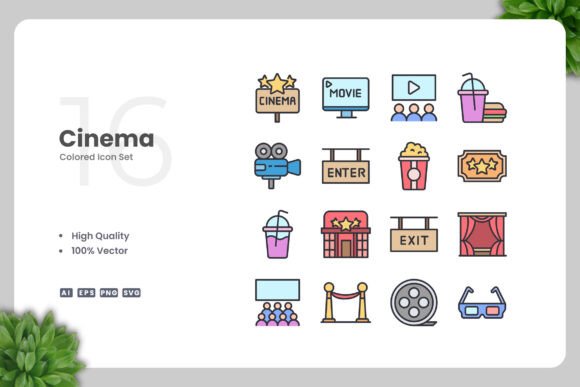 Cinema Colored Icons: A Designer's Stitch Review