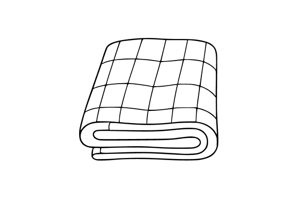 Folded Plaid Blanket Clip Art: Graphics & Illustrations