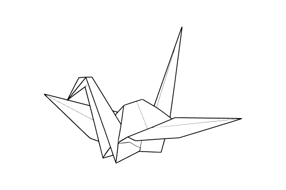 Origami Crane Clip Art: Graphics & Illustrations