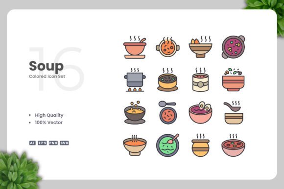 Soup Colored Icons: Warm Graphics for Modern Brands
